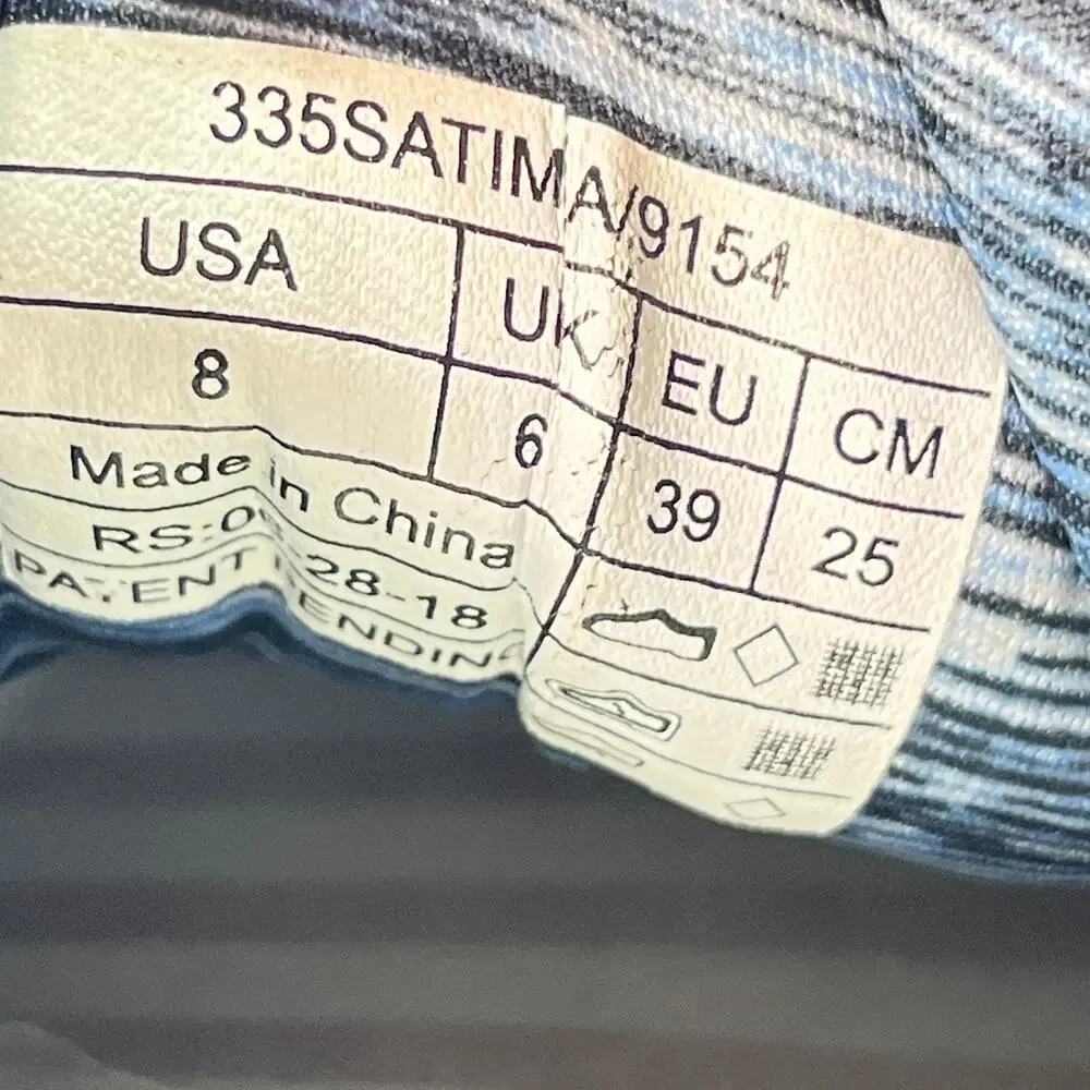Vionic Satima Active Blue Navy Lace Up Sneakers 335SATIMA/9154 Women's Size 8